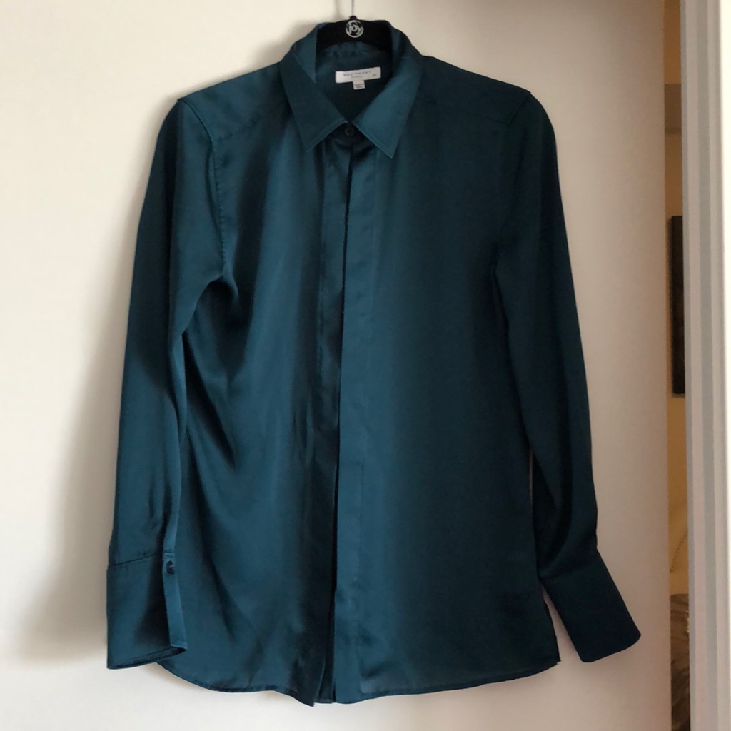 Teal Button-Down